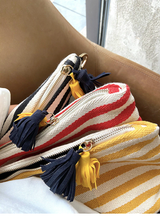 Laden Sie das Bild in den Galerie-Viewer, LARA HEGEDAL - Kosmetiktasche aus Segeltuch-Stoff