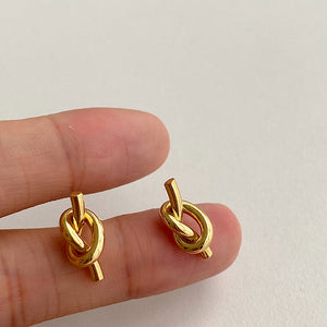 Ohrringe aus Edelstahl "Knoten"