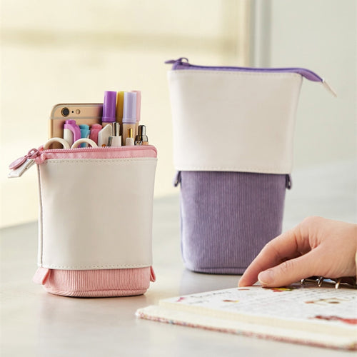 LARA HEGEDAL - Pop-up-Federtasche aus Cord